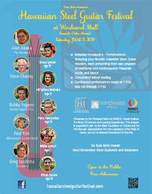 2019 Hawaiian Steel Guitar Festival at Windward Mall