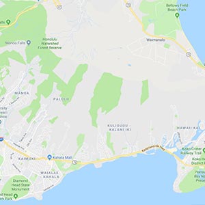 East O'ahu Map